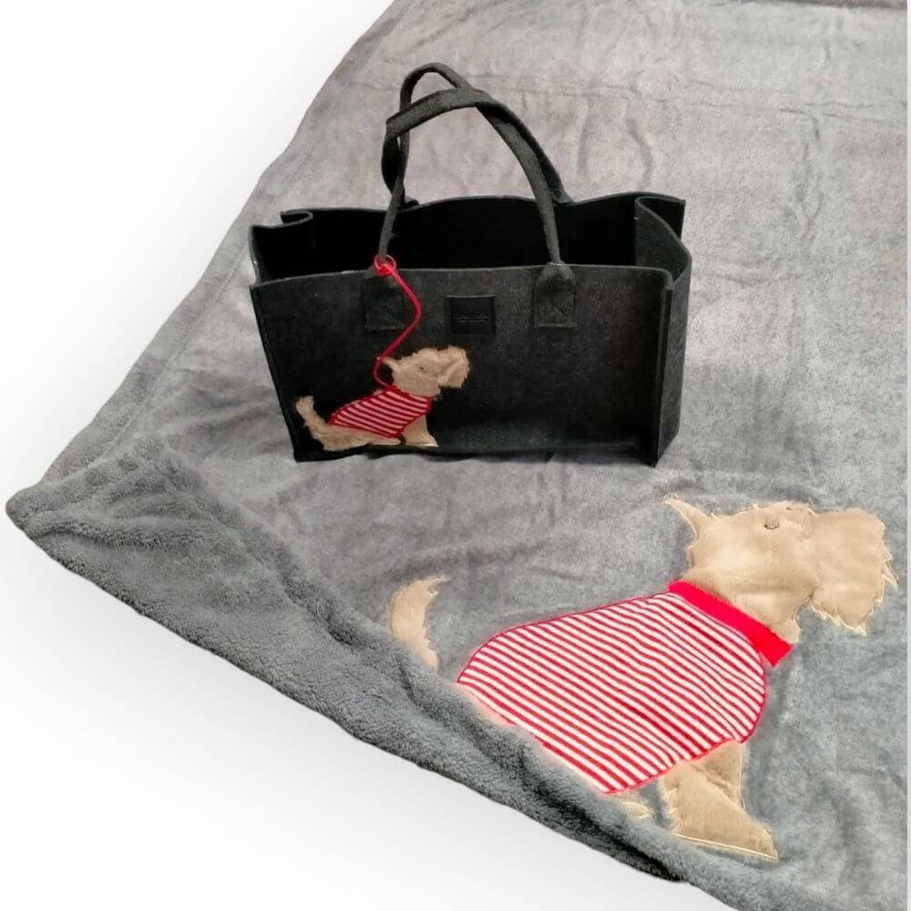 Plaid Daunex Friend Puppy 130 x 160 cm Microfibra in Coperte The King Luxury - San Marcellino, commercioVirtuoso.it
