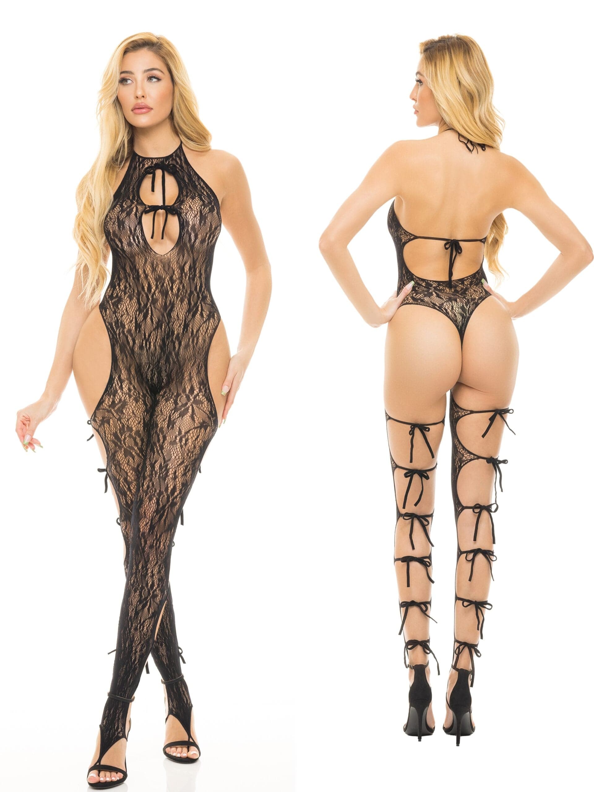 Sexy Tutina Love me Harder Premium Bodystocking Catsuit One size M L intimo nero in prodotto Erosdom - Palmi, commercioVirtuoso.it