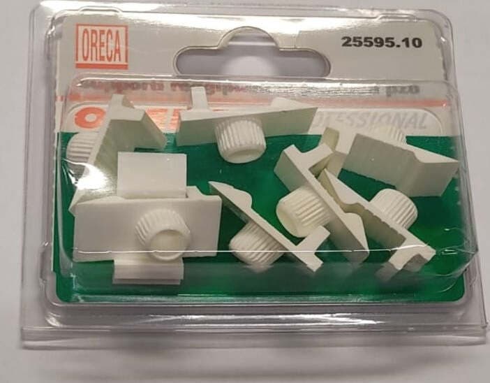 8-PEZZI---SUPPORTI-REGGIPIANI-IN-PLASTICA-BIANCA-AD-INCASSO-10MM---PER-MENSOLINE-DI-ARMADI-E-MOBILI