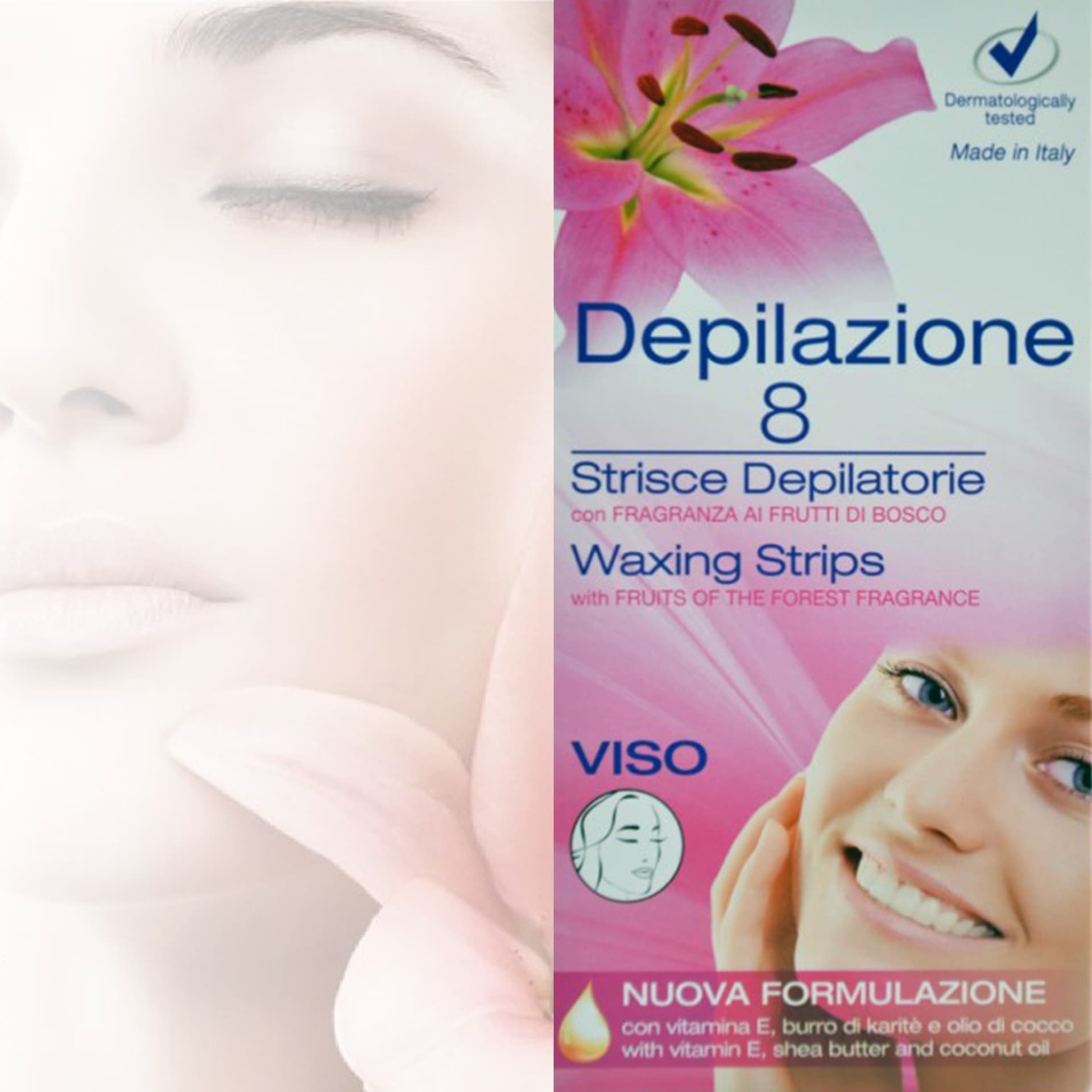 8 STRISCE DEPILATORIE PER VISO PRONTE ALL'USO CERETTA PER DONNA E UOMO UNISEX Salute e cura della persona/Rasatura epilazione e rimozione peli/Epilazione e rimozione peli/Ceretta/Strisce Trade Shop italia - Napoli, Commerciovirtuoso.it