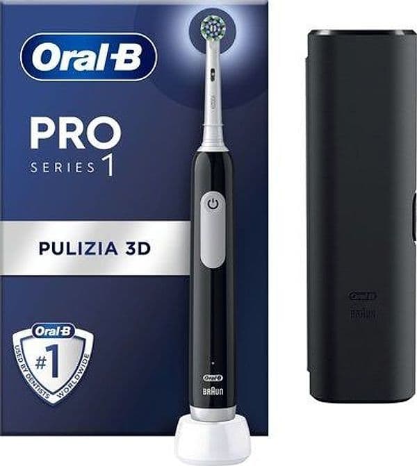 Oral-b pro 1 cross action adulto spazzolino rotante-oscillante nero - PRO1 CR BK + TC in eWeki - Napoli, commercioVirtuoso.it