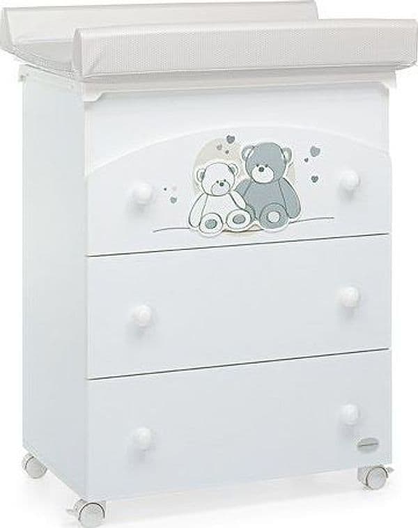 Bagnetto foppapedretti 9900074110 mascotte fasciatoio 3 cassetti bianc in Fasciatoi eWeki - Napoli, commercioVirtuoso.it