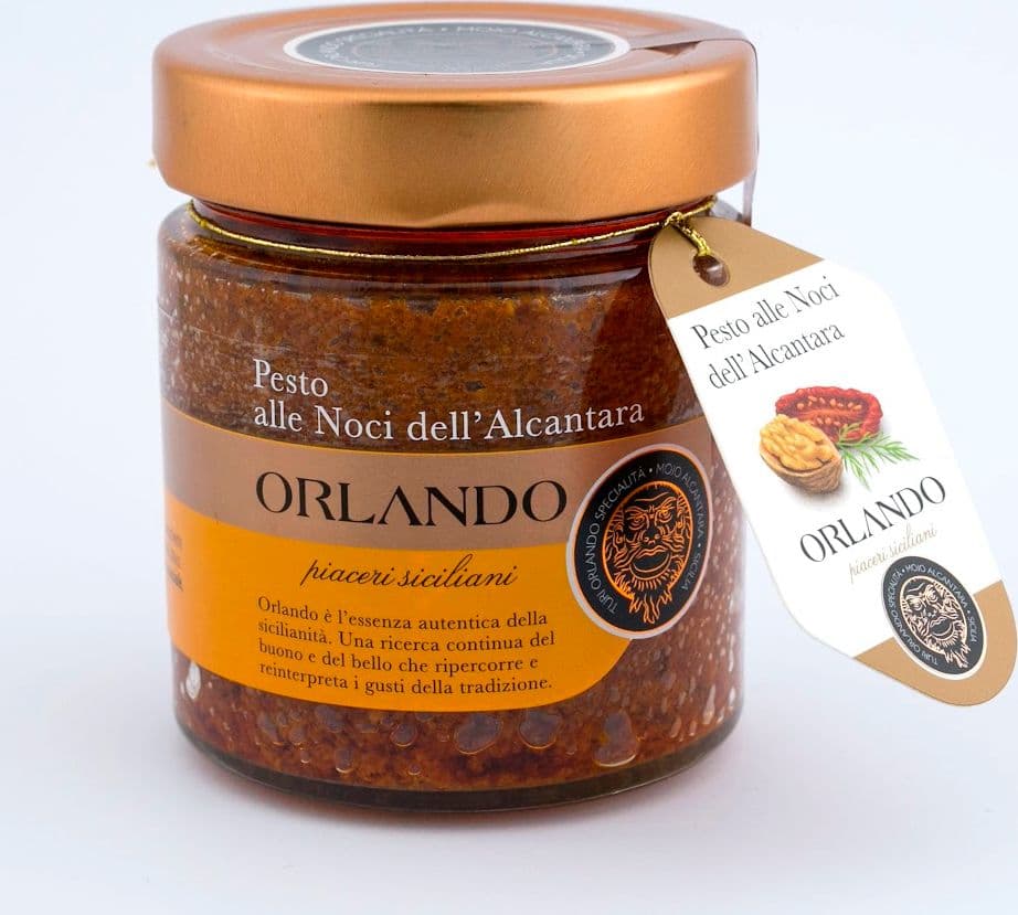Orlando - Pesto alle noci dell'Alcantara - 220 gr. in Pesto Sicilya - Messina, commercioVirtuoso.it