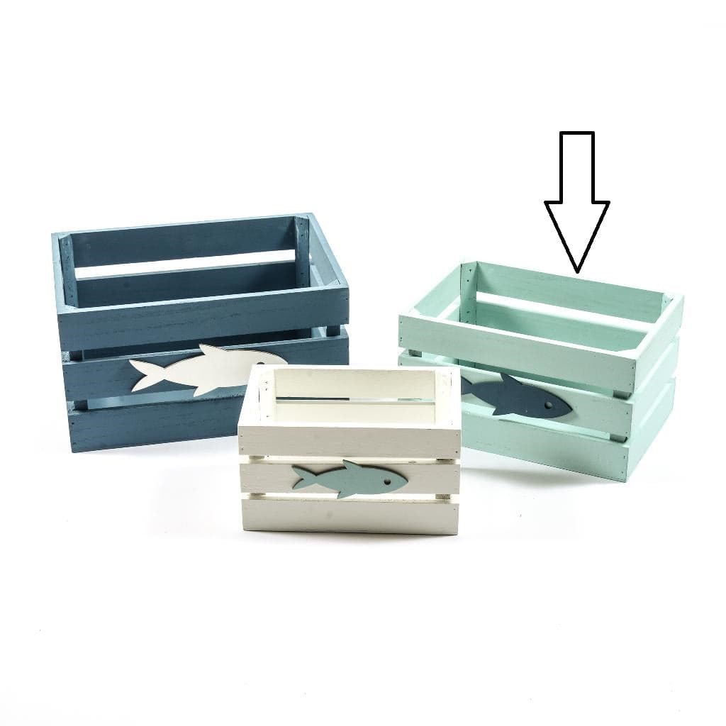Cassetta in Legno 22x15x12cm Decorazione Marina in Scatole decorative Save The Money - Rimini, commercioVirtuoso.it