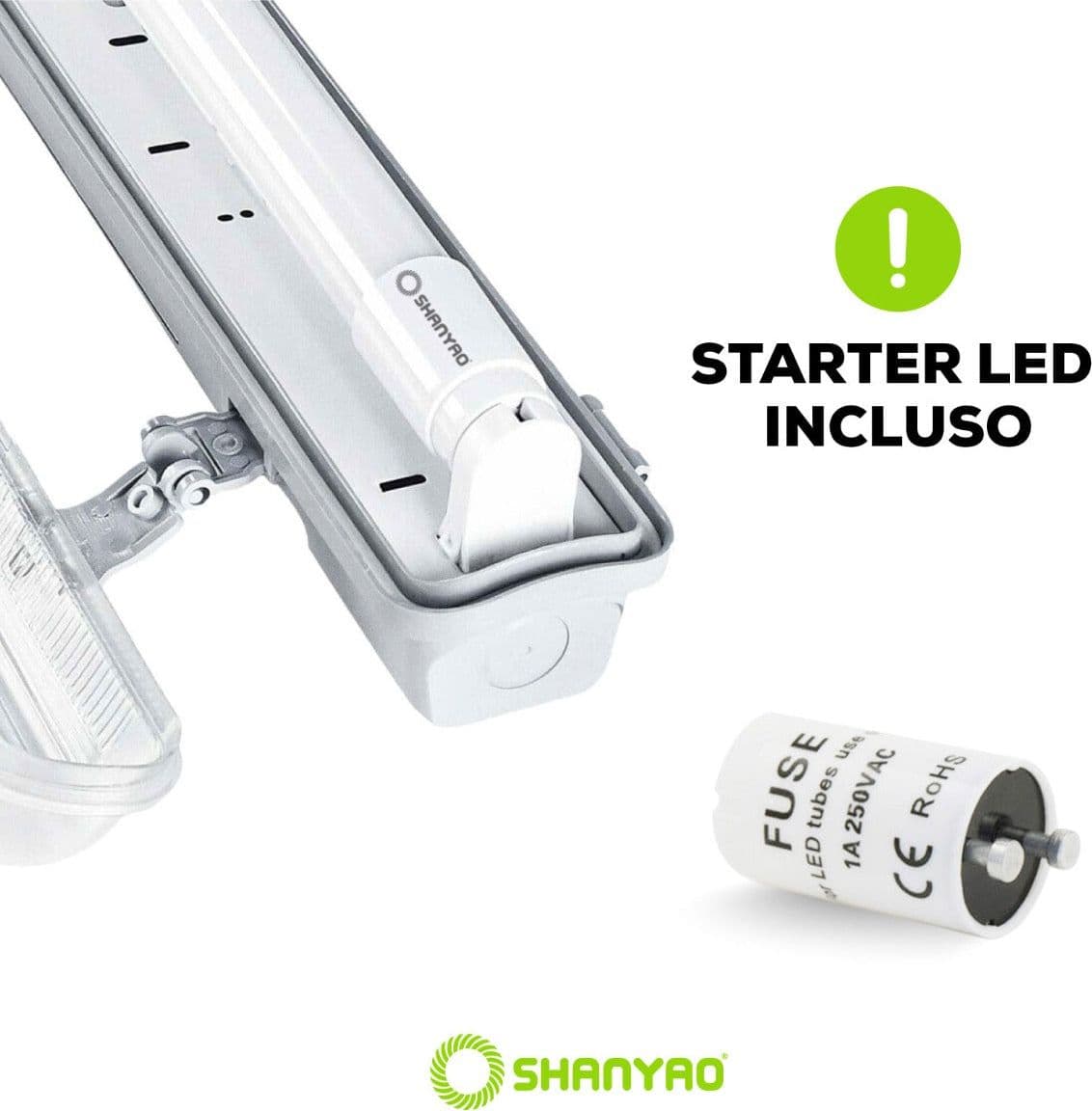 SHANYAO - TUBO ESSENTIAL T8 G13 150CM 18W LN in Parafiamme Stockdoc - Terni, commercioVirtuoso.it