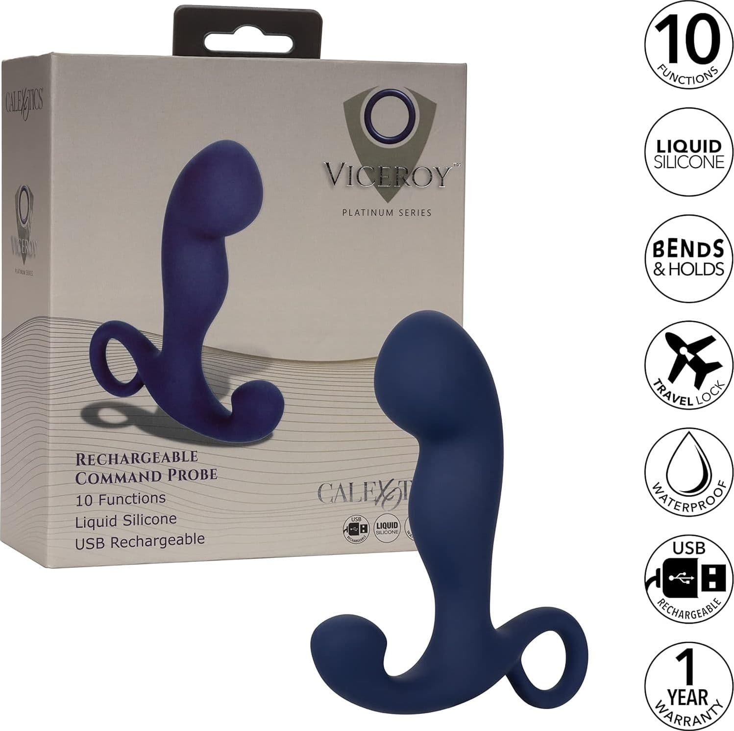 Plug Anale prostatico Command Probe 10 X vibrazioni USB IPX7