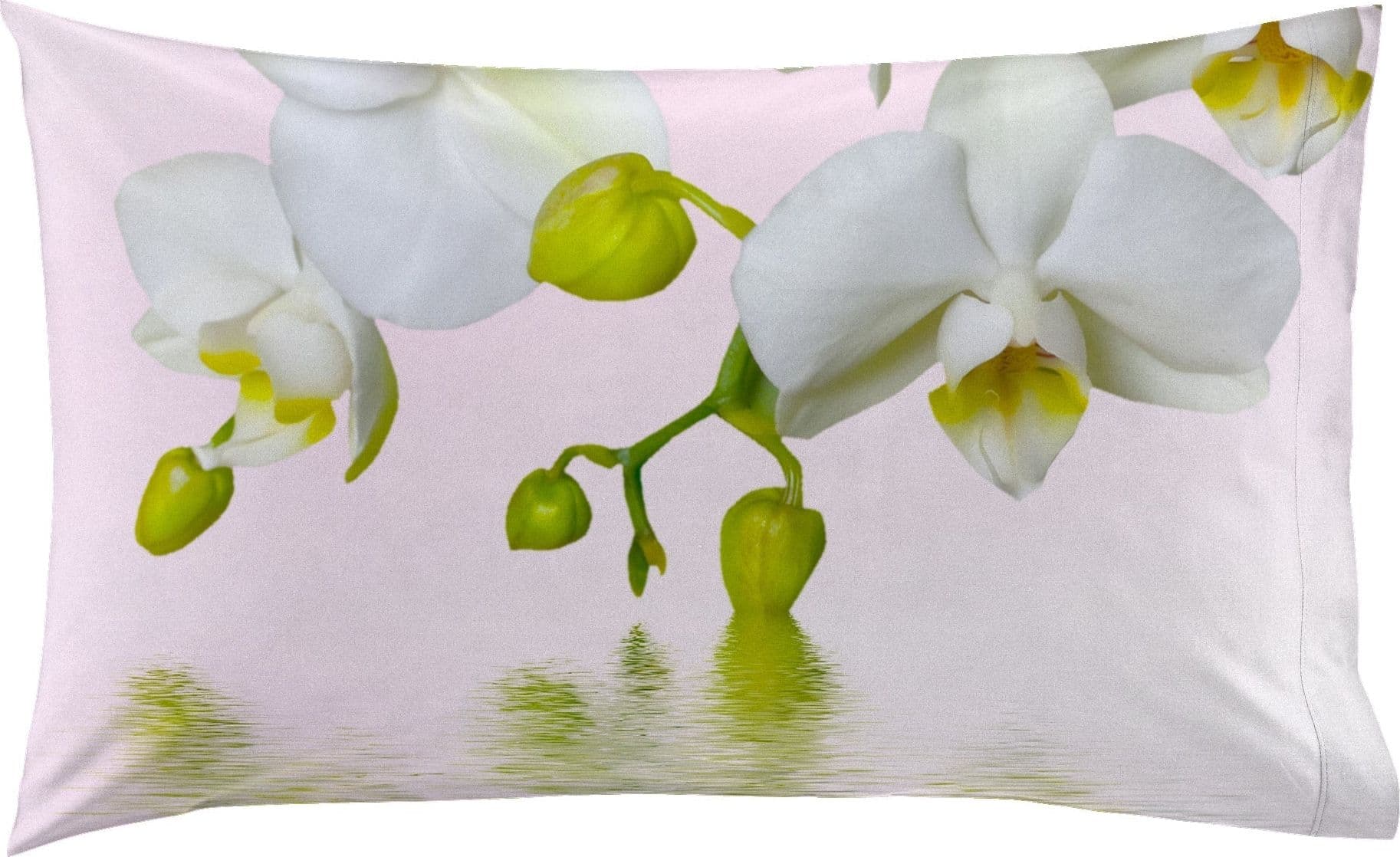 Coppia di federe set di 2 federe stampa digitale 100% cotone made in italy ORCHIDEA in Federe Vanita di raso - Sesto San Giovanni, commercioVirtuoso.it