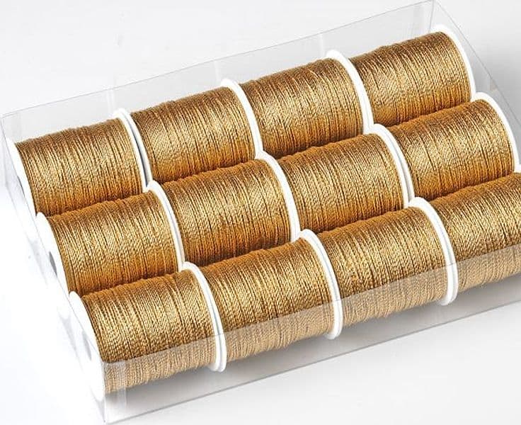 12 Rocchette Cordonetto 2 Capi 20Mt Oro Brizzolari in Pizzo Il Centro - Jesi, commercioVirtuoso.it