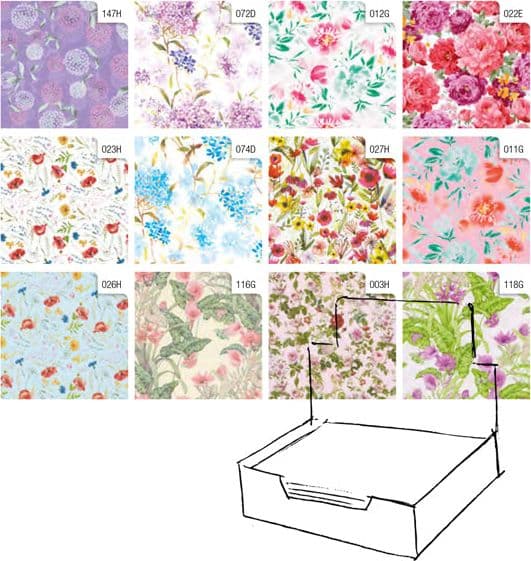 Scatola 100Fg Carta Regalo Raso Fiori 70X100Cm Rex Sadoch in Scatole da regalo Il Centro - Jesi, commercioVirtuoso.it