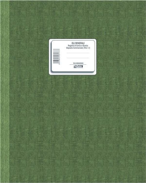 Registro carico/scarico oli minerali Mod. A 49 pag.num. 31x24,5cm DU1366A0000 DU