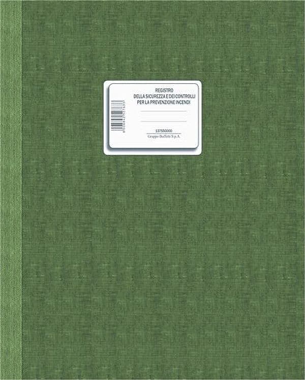 Registro sicurezza/controlli prevenzione incendi 48pag. DU137550000 Data Ufficio