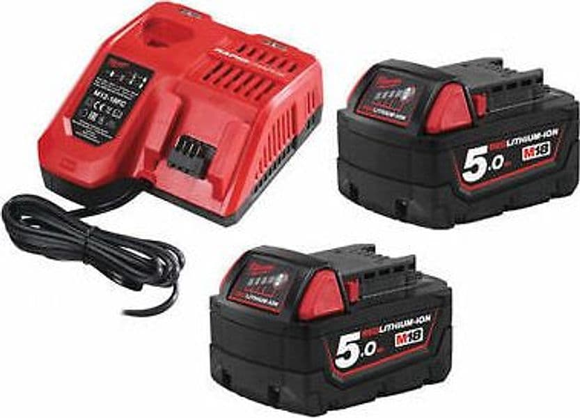 BATTERIA ENERGY KIT M18 NRG-502 2 5Ah+ 1 2Ah + carica 'MILWAUKEE' in prodotto Busolin - Venezia, commercioVirtuoso.it