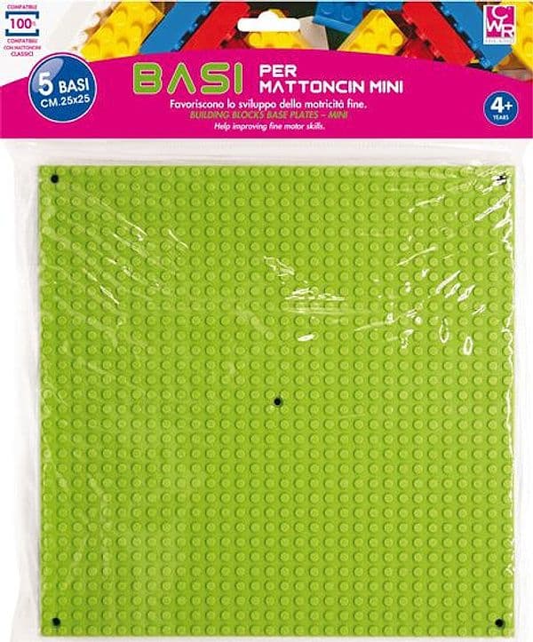5 Basi Per Costruzioni Micro 25X25Cm In Colori Assortiti Cwr in Set di costruzioni Il Centro - Jesi, commercioVirtuoso.it