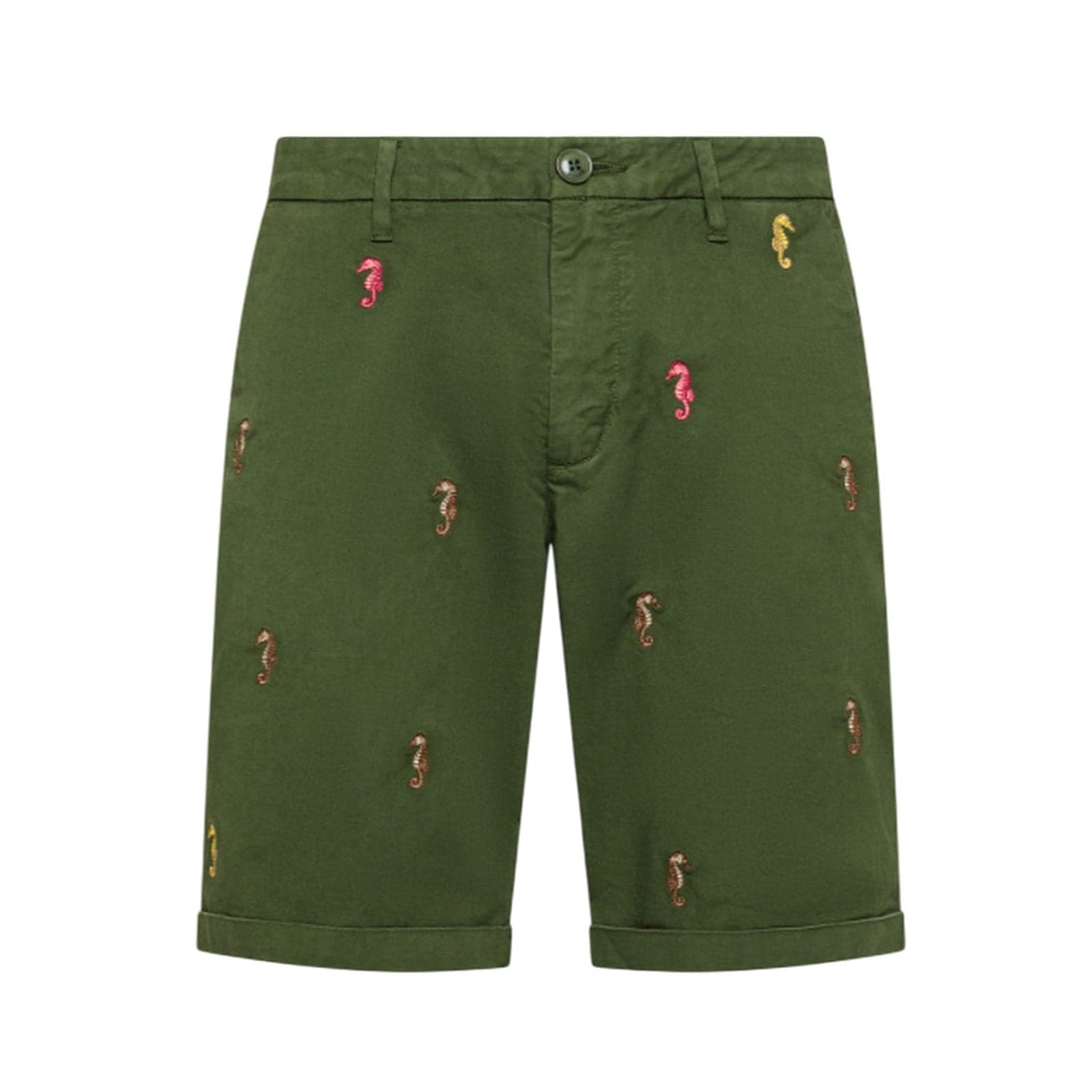 SUN68 pantaloni uomo sun68 - chino sport embroidery - verde da uomo in Pantaloni Drestige - Casamassima, commercioVirtuoso.it