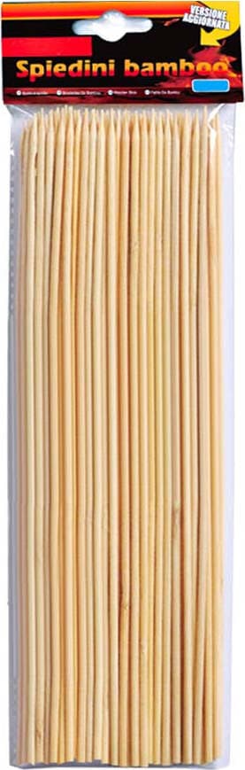 90 Spiedini Bamboo Diametro 3mm Lunga 25cm Zorei