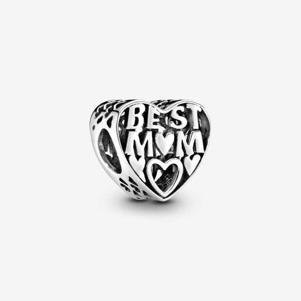 Pandora Charm openwork a cuore La mamma migliore in Bead Charm Alba Gioielli - Casoria, commercioVirtuoso.it