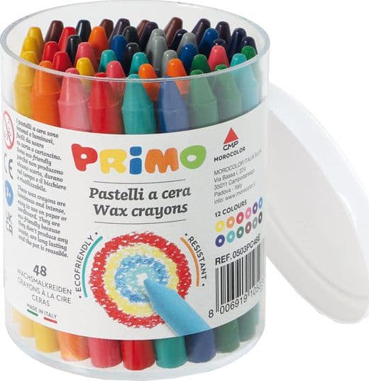 Barattolo 48 Pastelli A Cera D9Mm X 85Mm Primo in Pastelli Il Centro - Jesi, commercioVirtuoso.it