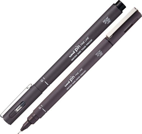 Pin Fineliner Grigio Scuro Punta 0.1Mm Uni Mitsubishi in Penne a punta porosa Il Centro - Jesi, commercioVirtuoso.it