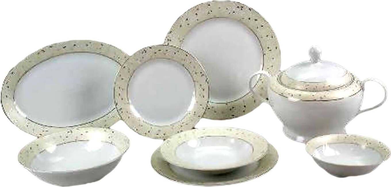 95 pezzi servizio piatti Catherine GOLD art ELE 720444 Cose di Casa Servizio per la tavola da 95 pezzi con servizio the e caffè servizio piatti L'Orchidea - Siderno, Commerciovirtuoso.it