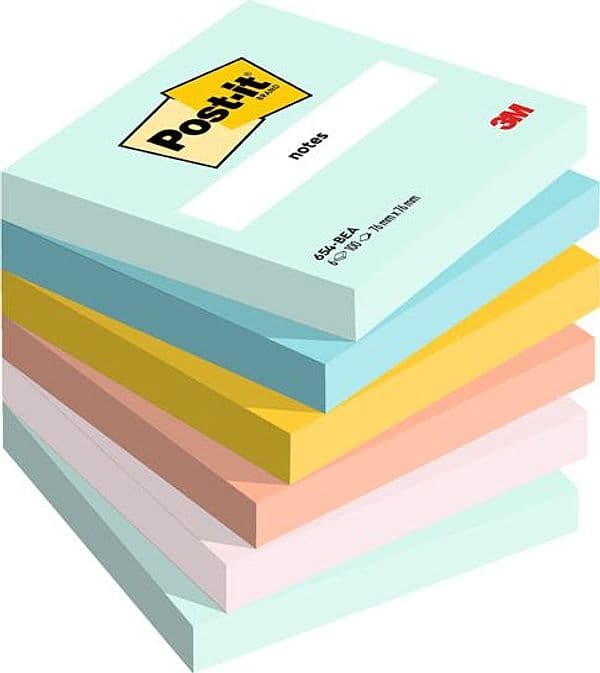Cf. 6Pz Blocco 100Fg. Post-It 76X76Mm 654-Bea Beachside in Blocchetti memo adesivi Il Centro - Jesi, commercioVirtuoso.it