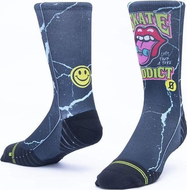 Calzini unisex Scrimmage Everyday Skate Addict Black in Calze 3A Moda Mare Sport - Bellaria Igea Marina, commercioVirtuoso.it