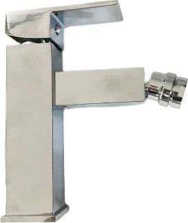 Rubinetto miscelatore quadrato per bidet design moderno squadrato