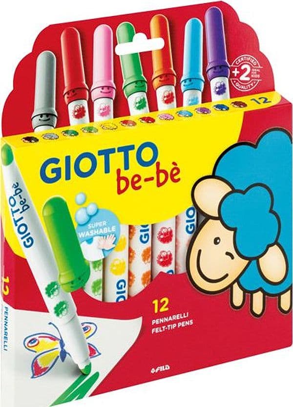 Astuccio 12 Pennarelli Giotto Bebe' in Pennarelli per bambini Il Centro - Jesi, commercioVirtuoso.it