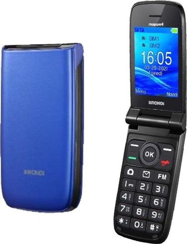 cellulare clamshell brondi dual sim blu - viola in Cellulari e Smartphone Tropposmart.it - Genova, commercioVirtuoso.it