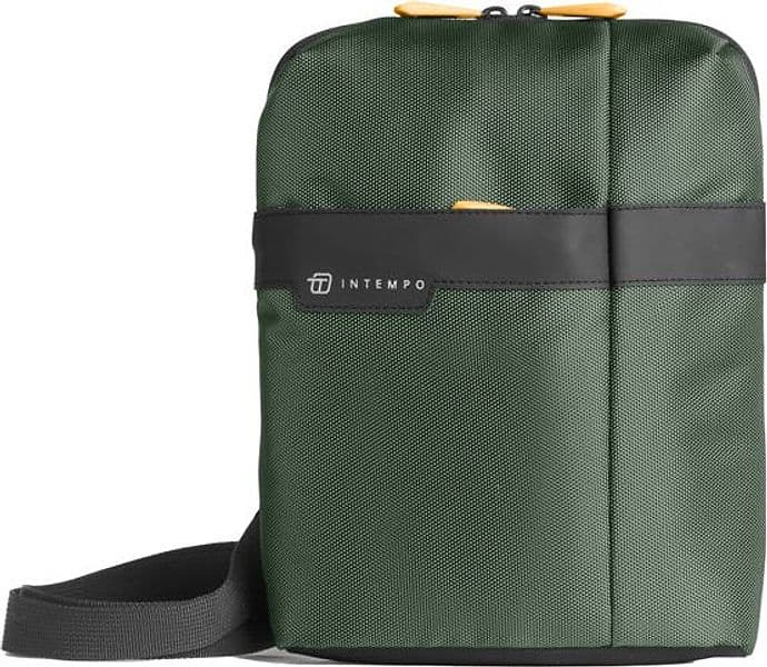 Tracolla City Bag Job Dim. 21X28X6Cm Tessuto Tecnico Verde Intempo in Borse Messenger Il Centro - Jesi, commercioVirtuoso.it