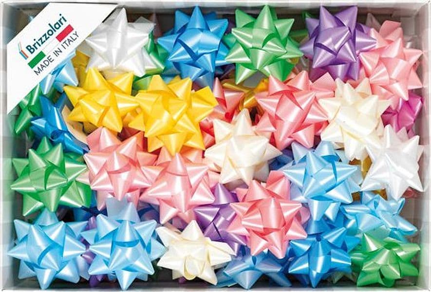 70 stelle nastro liscio 6800 19mmxD9cm colori assortiti primavera Brizzolari