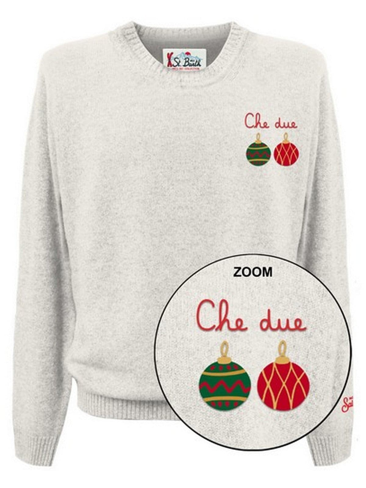MC2 SAINT BARTH felpe senza cappuccio uomo mc2 saint barth - heron light embry due palle 10 - grigio da uomo in T-shirt Drestige - Casamassima, commercioVirtuoso.it