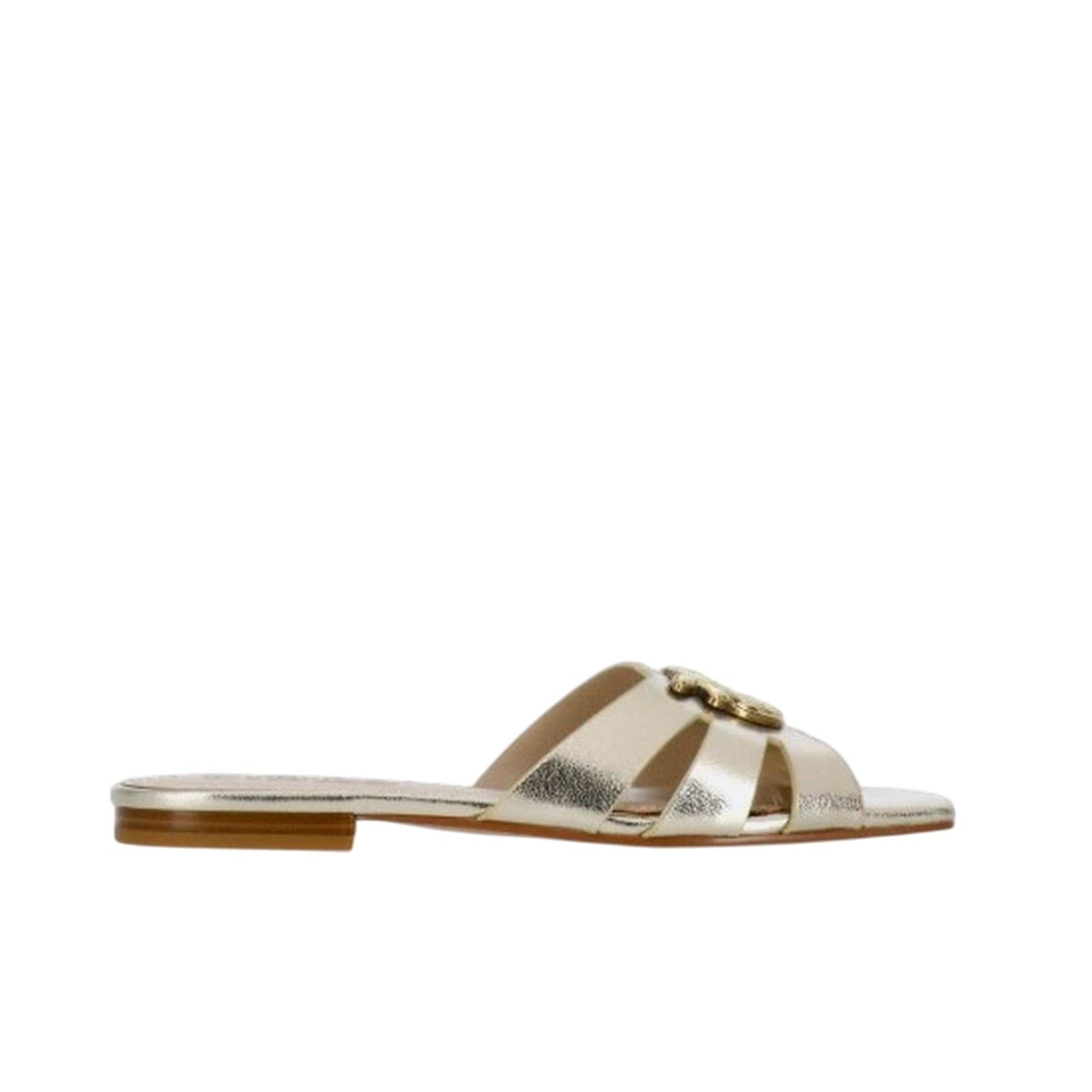 Pinko ciabatte donna pinko - marli 09 - slipper laminated nappa - argento da donna in Ciabatte moda Drestige - Casamassima, commercioVirtuoso.it