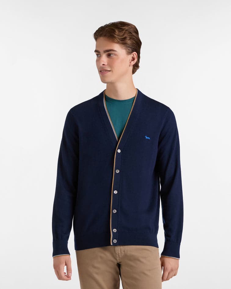 Harmont&blaine cardigan uomo blu navy da uomo in Cardigan Drestige - Casamassima, commercioVirtuoso.it