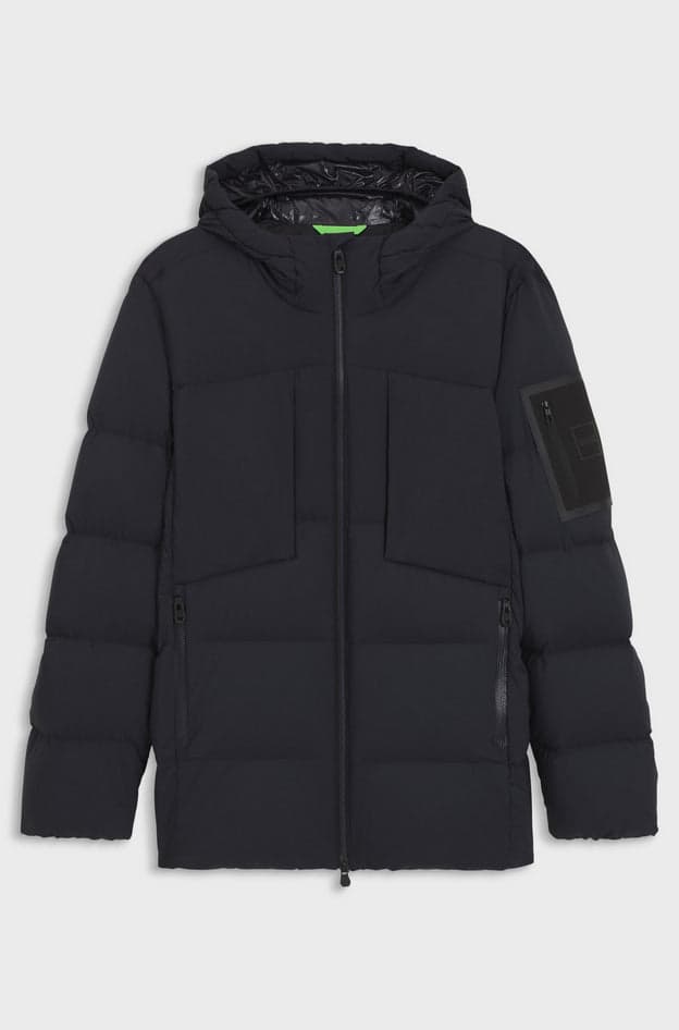 Hugo Boss parka uomo blu scuro da uomo in Giacche Drestige - Casamassima, commercioVirtuoso.it