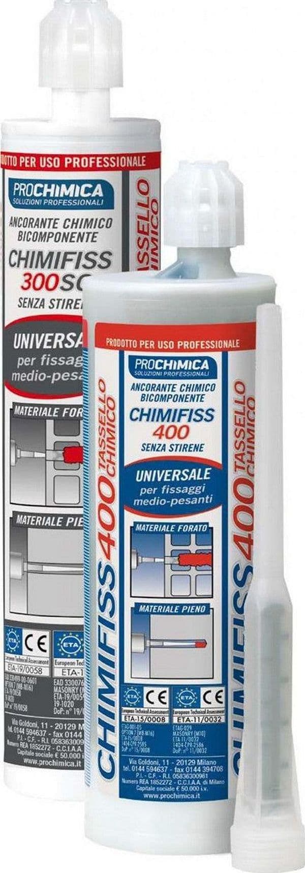 Ancorante Chimico Chimifiss 300 Ml Con Sacchetto in Ancoraggi chimici Ebricowill - Palermo, commercioVirtuoso.it