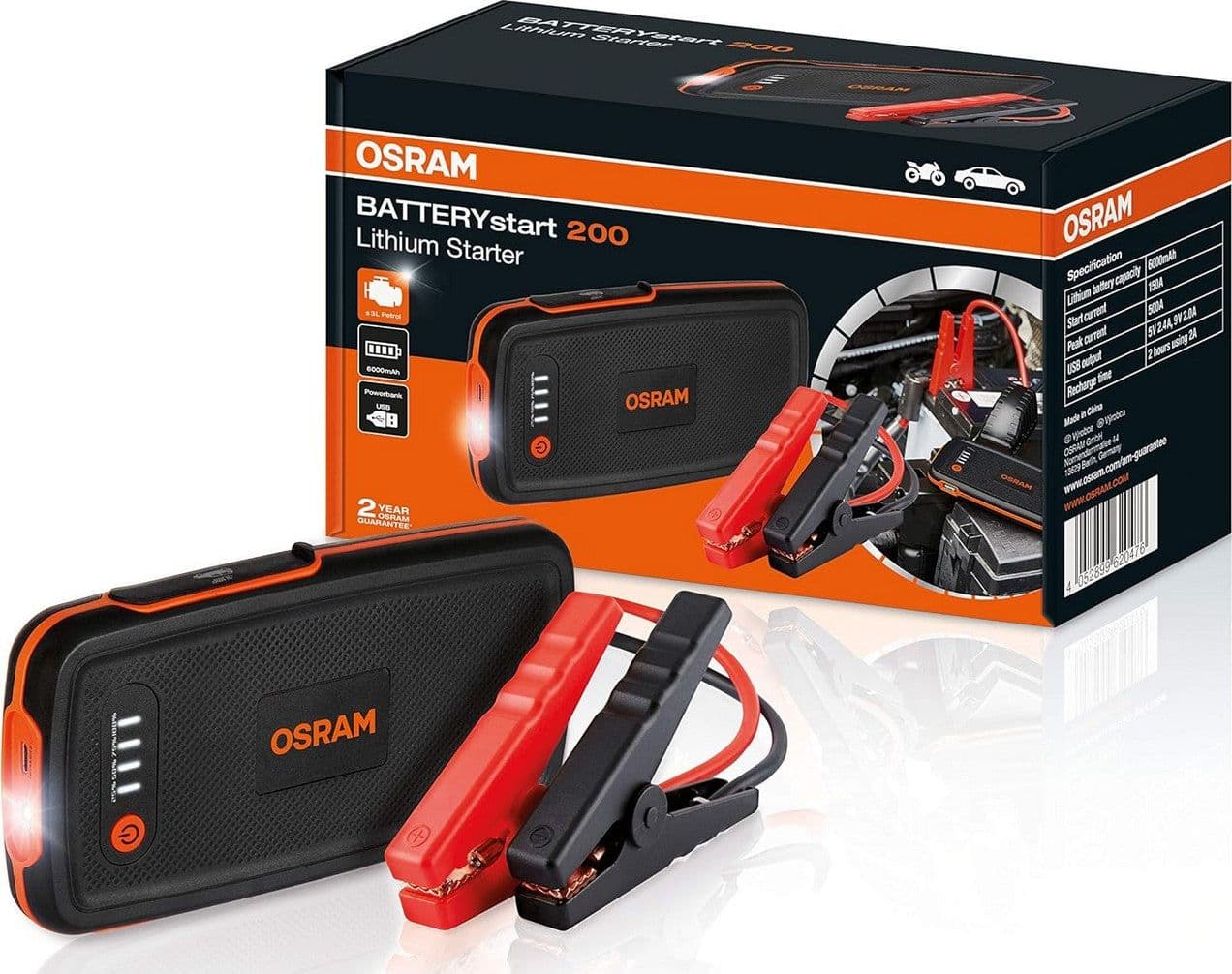 Avviatore Batteria Benzina Star 200 6000 Mah in Avviatori di emergenza Ebricowill - Palermo, commercioVirtuoso.it