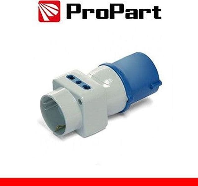 Adattatore Triplo Spina Ind.16A 2P+T 220-250V-Cee Schuk/Bip Ip44 in Adattatori da viaggio Ebricowill - Palermo, commercioVirtuoso.it