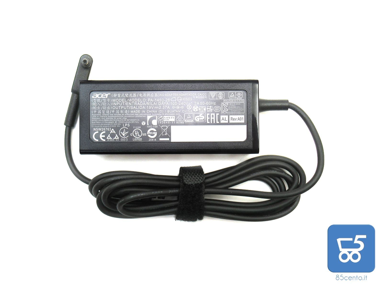 Alimentatore Originale ACER 19V 2,37A 45 W per Notebook connettore 3x1mm in 85cento.it - Potenza, commercioVirtuoso.it