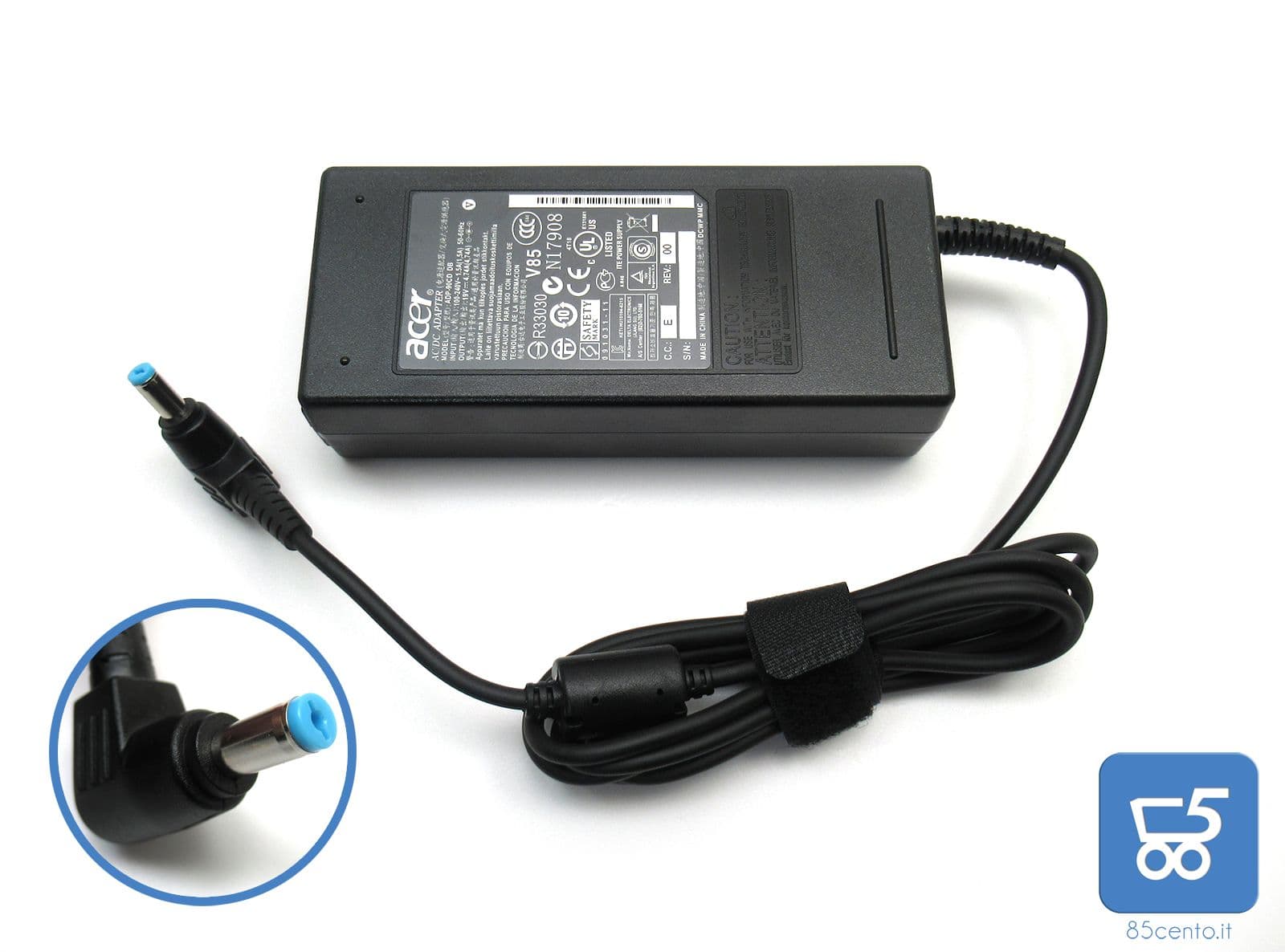 Alimentatore Originale ACER ADP-90SB BB 90W 19V 4,74A per Notebook connettore 5.5x1.7mm Piccolo azzurro in 85cento.it - Potenza, commercioVirtuoso.it