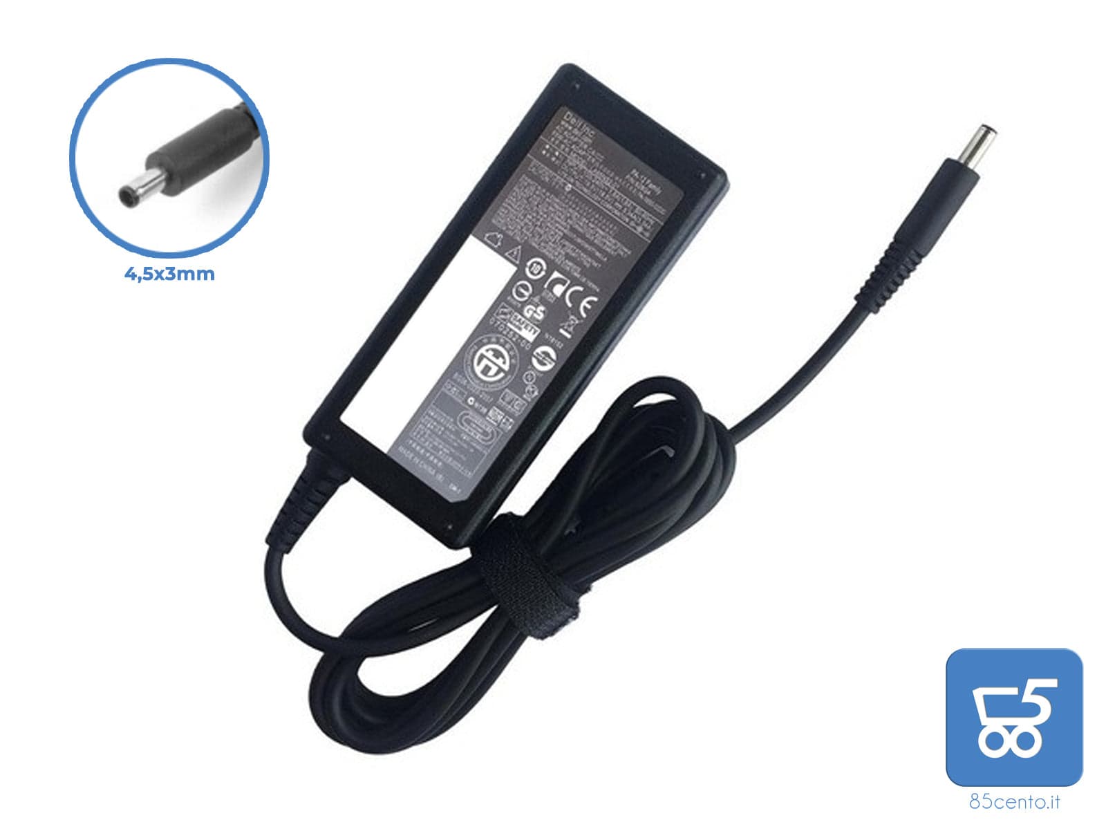 Alimentatore Originale Caricabatterie DELL 19,5V 3.34A 65W Connettore 4,5x3mm in 85cento.it - Potenza, commercioVirtuoso.it