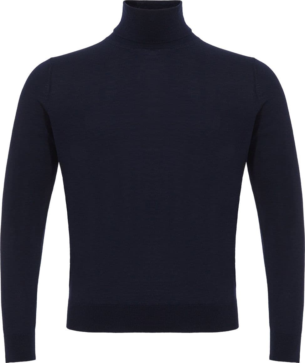 Colombo Dolcevita Blu Navy Cashmere e Seta da uomo in Maglioni Drestige - Casamassima, commercioVirtuoso.it