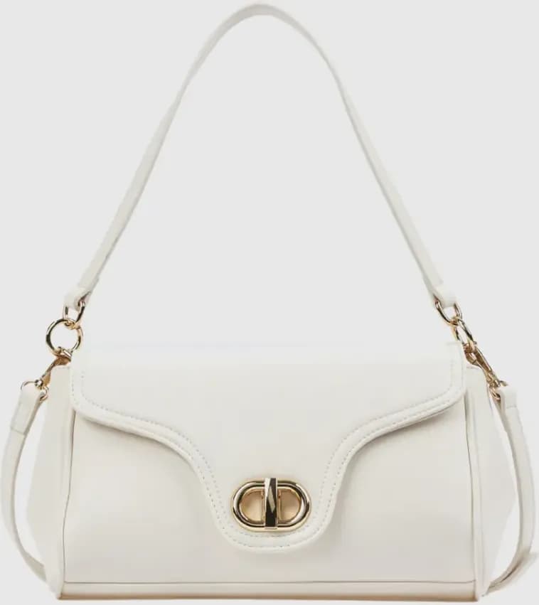 Borsa a spalla in ecopelle con patta | Verde Fashion in Borse a spalla You Store - Messina, commercioVirtuoso.it