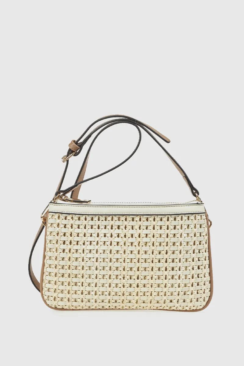 Borsa a tracolla in ecopelle intrecciata | Verde Fashion in Borse a spalla You Store - Messina, commercioVirtuoso.it