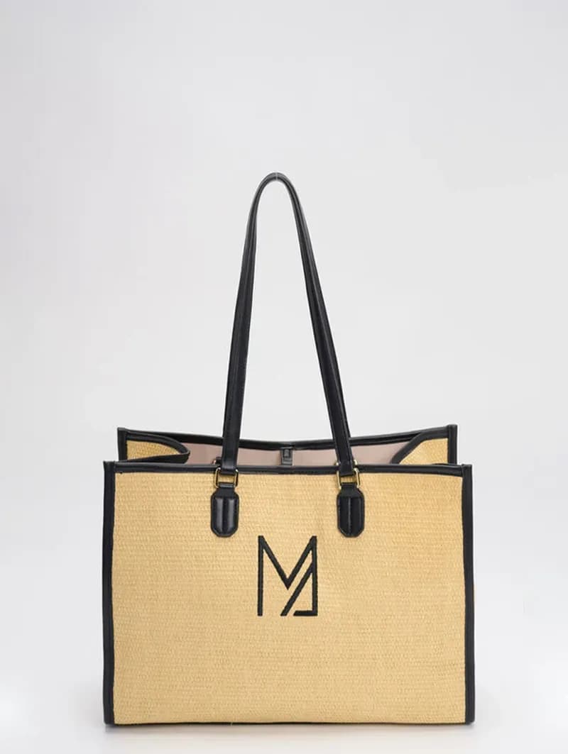 Borsa mare in tessuto effetto rafia | MARINA ABAGNALE in prodotto You Store - Messina, commercioVirtuoso.it