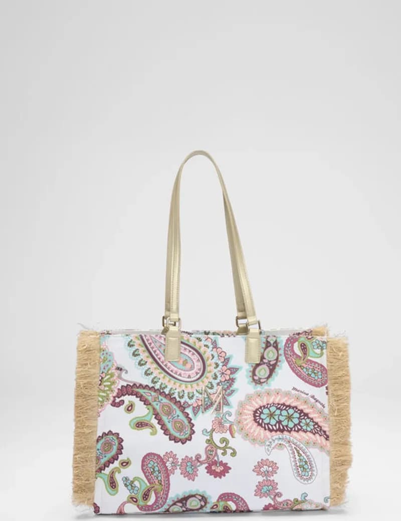 Borsa mare in tessuto fantasia paisley | MARINA ABAGNALE in prodotto You Store - Messina, commercioVirtuoso.it