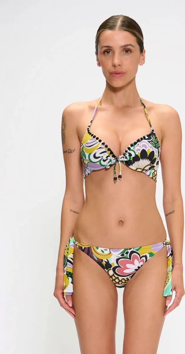Bikini push-up e slip annodato fantasia | MARINA ABAGNALE in prodotto You Store - Messina, commercioVirtuoso.it