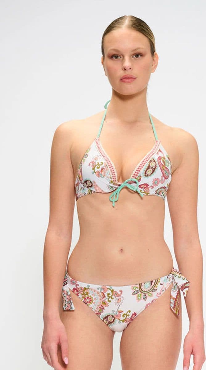 Bikini push-up e slip annodato fantasia paisley | MARINA ABAGNALE in prodotto You Store - Messina, commercioVirtuoso.it