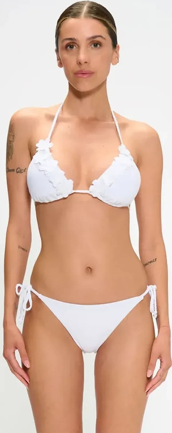 Bikini triangolo con applicazioni e slip annodato | MARINA ABAGNALE in prodotto You Store - Messina, commercioVirtuoso.it