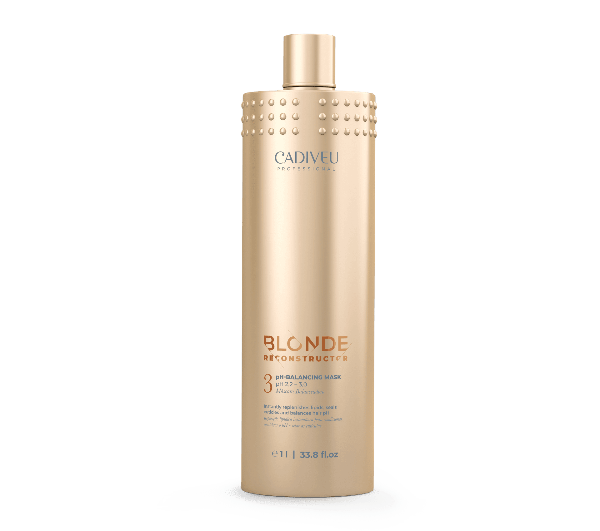 Cadiveu brasil cacau blonde reconstructor n° 3 ph-balancing mask 1000 ml riequilibria il ph dei capelli decolorati in Balsami ad azione profonda e trattamenti Me.Dis. - Peschiera Borromeo, commercioVirtuoso.it