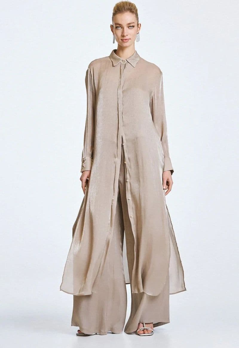 Camicione lucido con spacchi | ACCESS FASHION in prodotto You Store - Messina, commercioVirtuoso.it